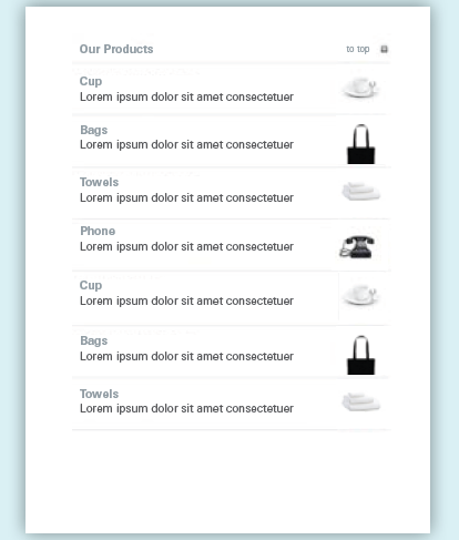 Product page