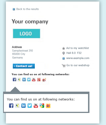 Social media link